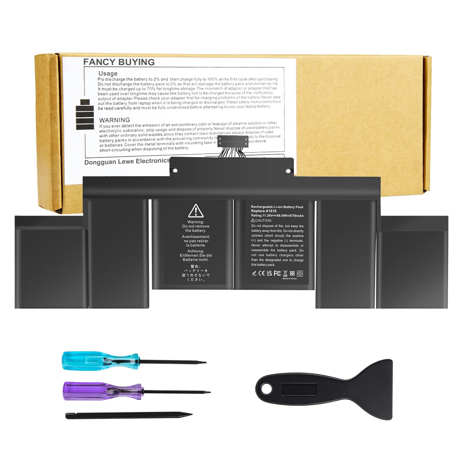 Amazon.com: 99.5Wh A1618 A1494 Laptop Battery for A1618 A1494 P/N